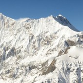 Dhampus Peak climbing route and peak 